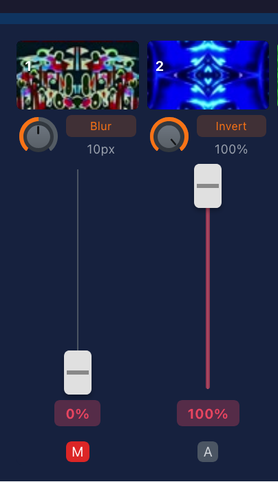 Channel strip with controls