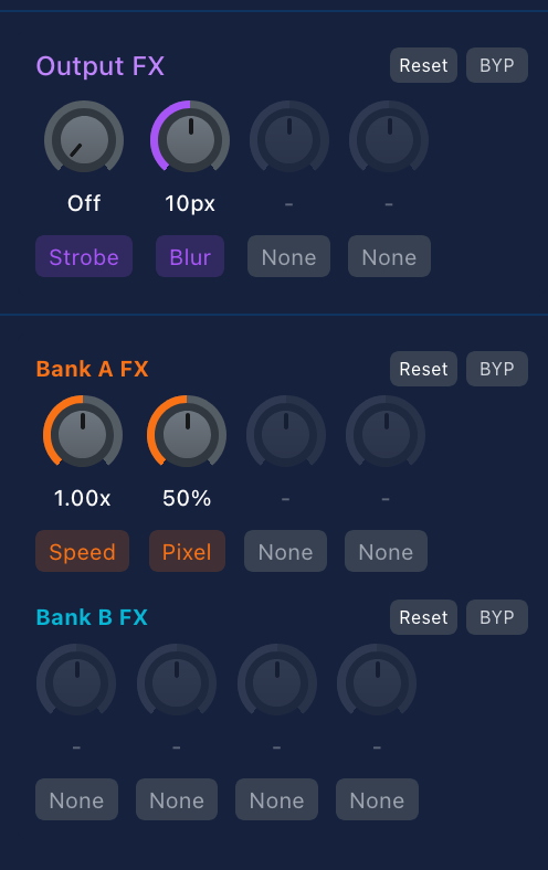 GRID effects panel showing 17 real-time GPU-powered video effects with adjustable parameters